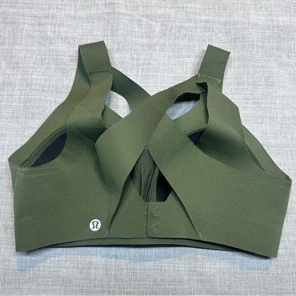 Lululemon Enlite Weave-Back Sports Bra in Pesto Green Size 32B - Picture 8 of 8